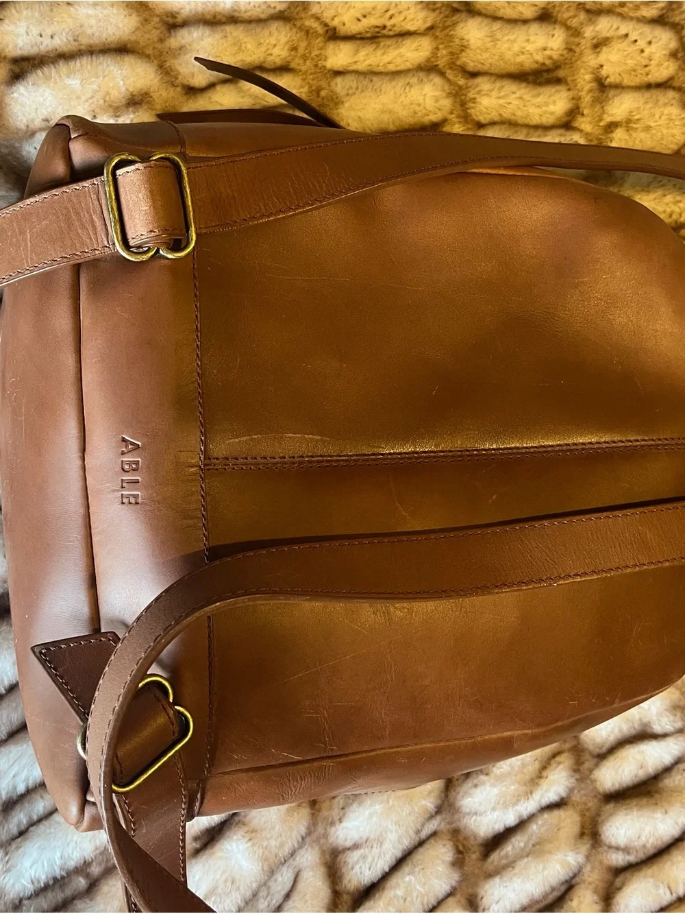 Able Alem Mini Backpack — whiskey